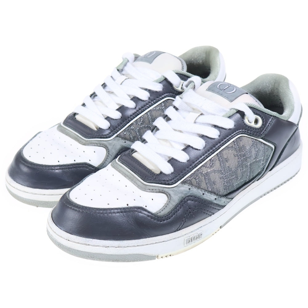 DIOR(ディオール) B27 LT CALFSKIN DO JACQUARD ローカットスニーカー グレー