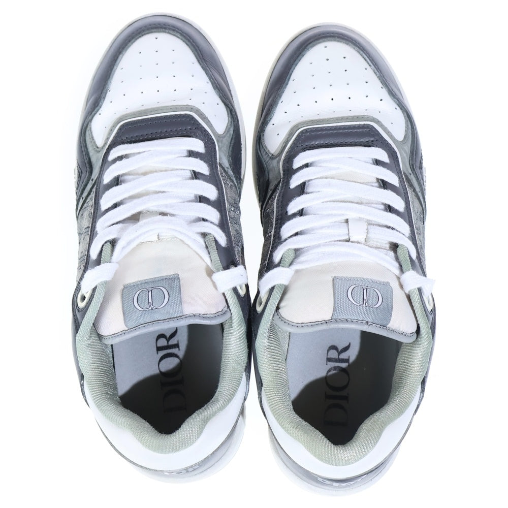 DIOR(ディオール) B27 LT CALFSKIN DO JACQUARD ローカットスニーカー グレー