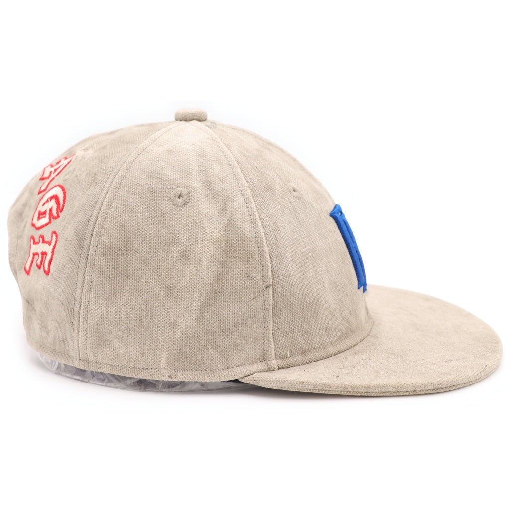READY MADE(レディメイド) 24AW CAP/WHITE ヴィンテージ加工 ベースボールキャップ 帽子 カーキ RECL-CO-WH-00-00-293