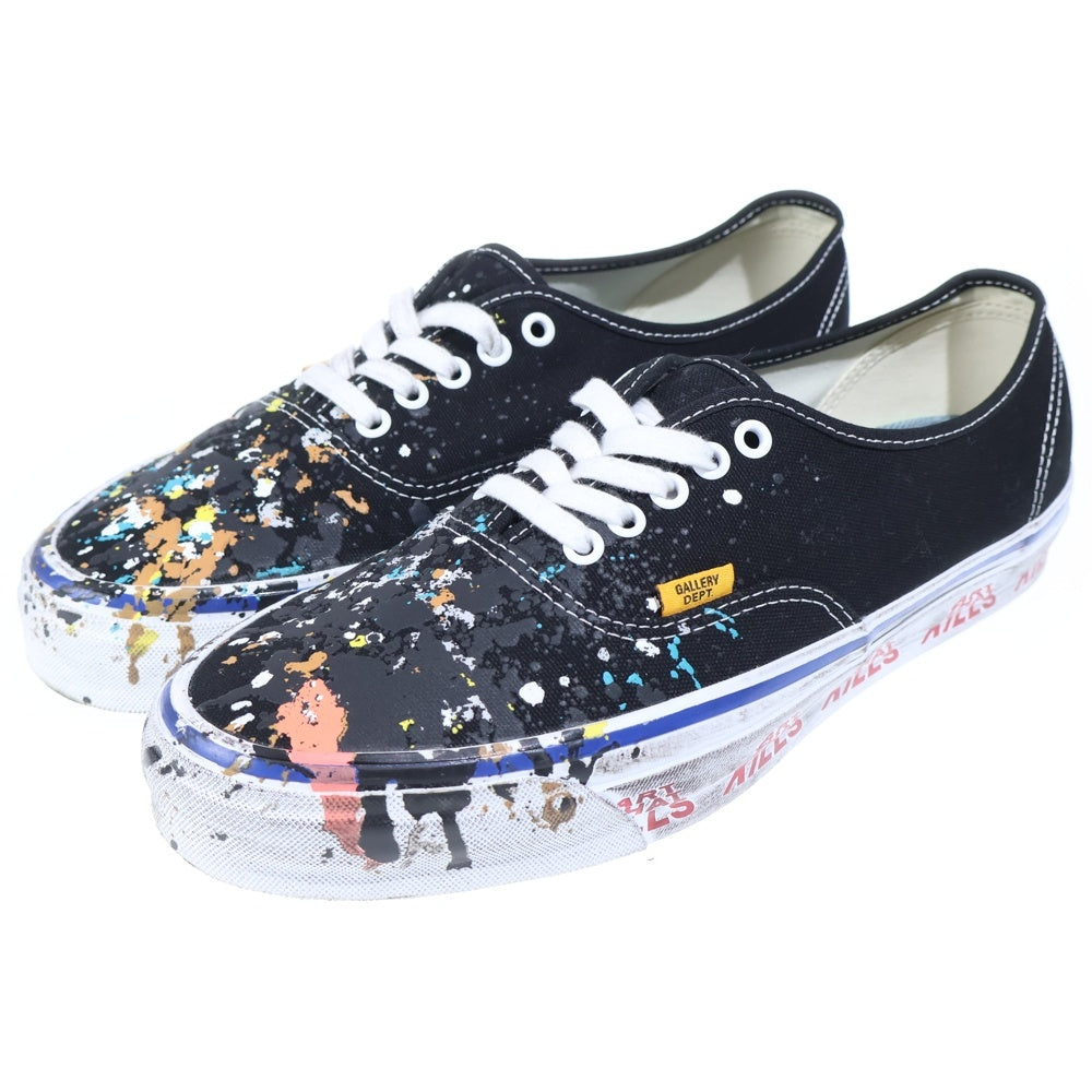 GALLERY DEPT.(ギャラリーデプト) 25AW ×Authentic バンズ オーセンティック ユーズド加工 ローカットスニーカー ブラック/マルチカラー US11/29cm 507452