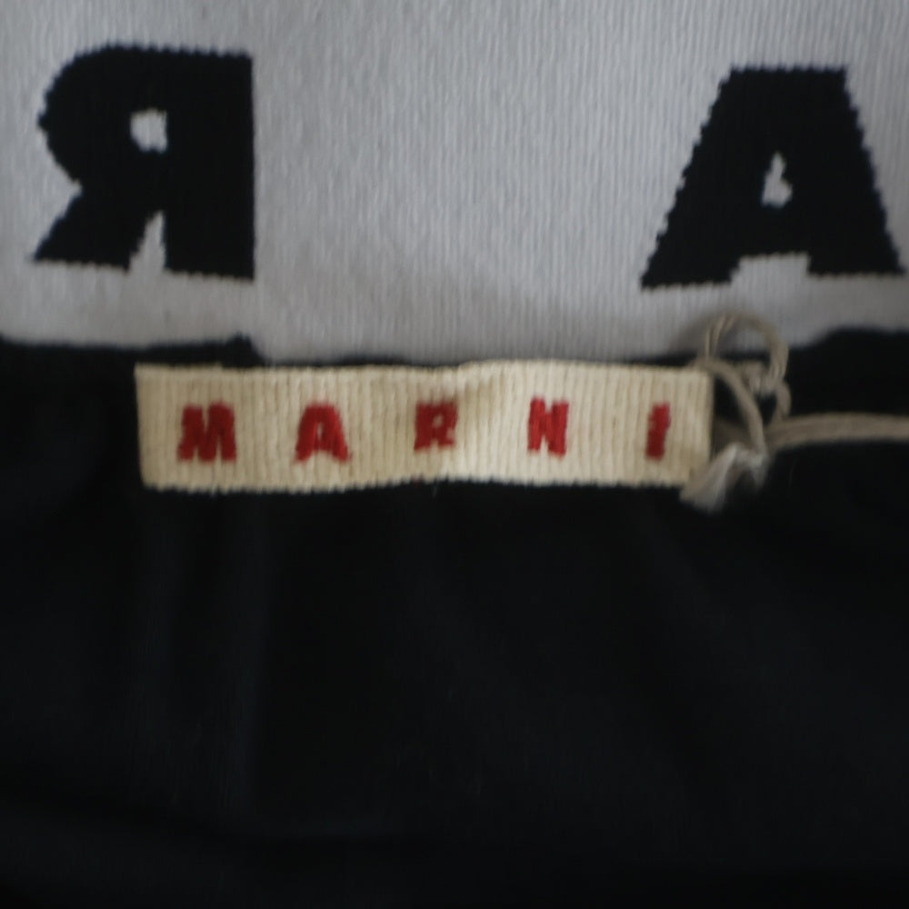MARNI(マルニ) 22AW ウエストロゴ 切替ロングスカート ブラック キッズ M00514 M00MG 0M900 レディース