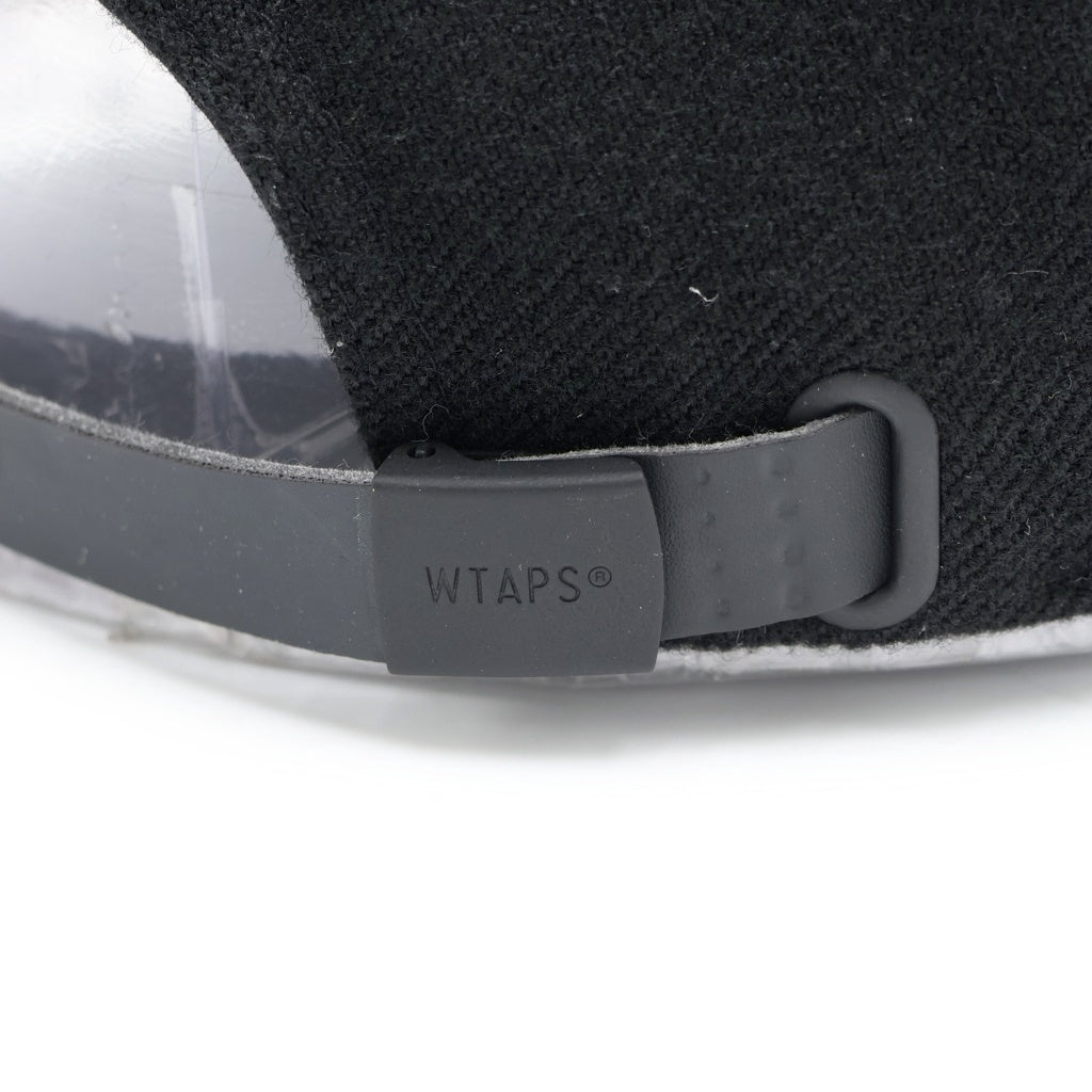 WTAPS(ダブルタップス) 24AW T-6H 03 CAP 242HCDT-HT12 刺繍ロゴ ポリツイルベースボールキャップ 帽子 ブラック