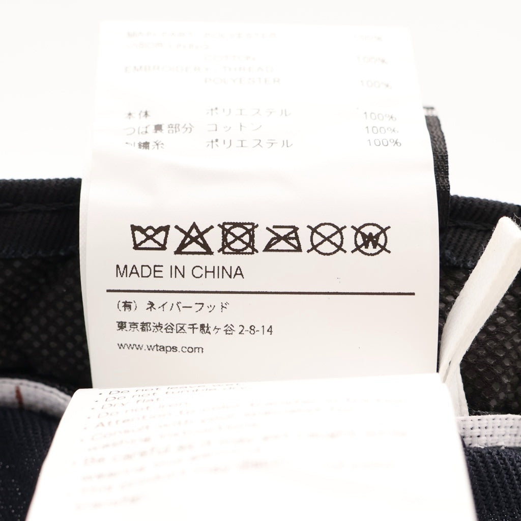 WTAPS(ダブルタップス) 25SS ×NEW ERA Low Profile Cap Poly Twill Newera League 251NENED-HT02 フロントロゴ ベースボールキャップ 帽子 ブラック