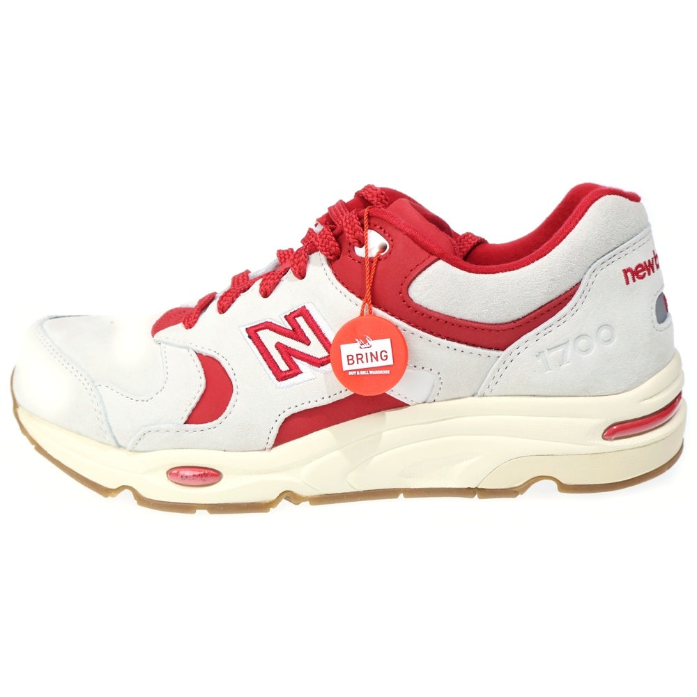 KITH(キス) 23AW ×NEW BALANCE NYC Toronto CM1700KM ニューバランス トロントオープン記念 ローカットスニーカー ベージュ/レッド US9/27cm