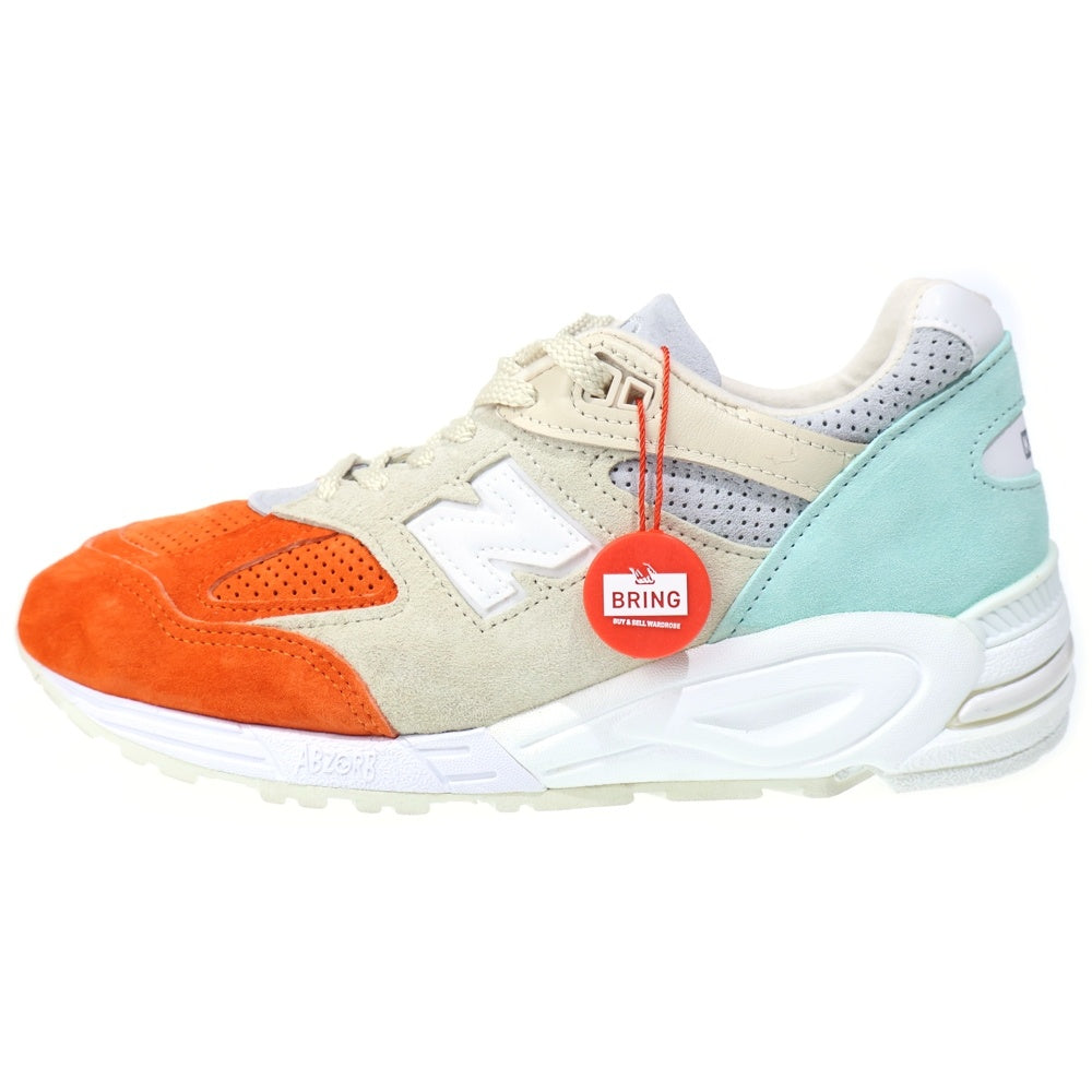 KITH(キス) × NEW BALANCE Cyclades M990KC2 ニューバランス キクラデス ローカットスニーカー オレンジ US8/26cm