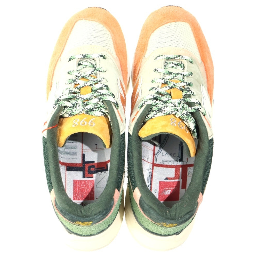 KITH(キス) × NEW BALANCE Ronnie Fieg and the Frank Lloyd Wright Foundation U998KH1 ローカットスニーカー