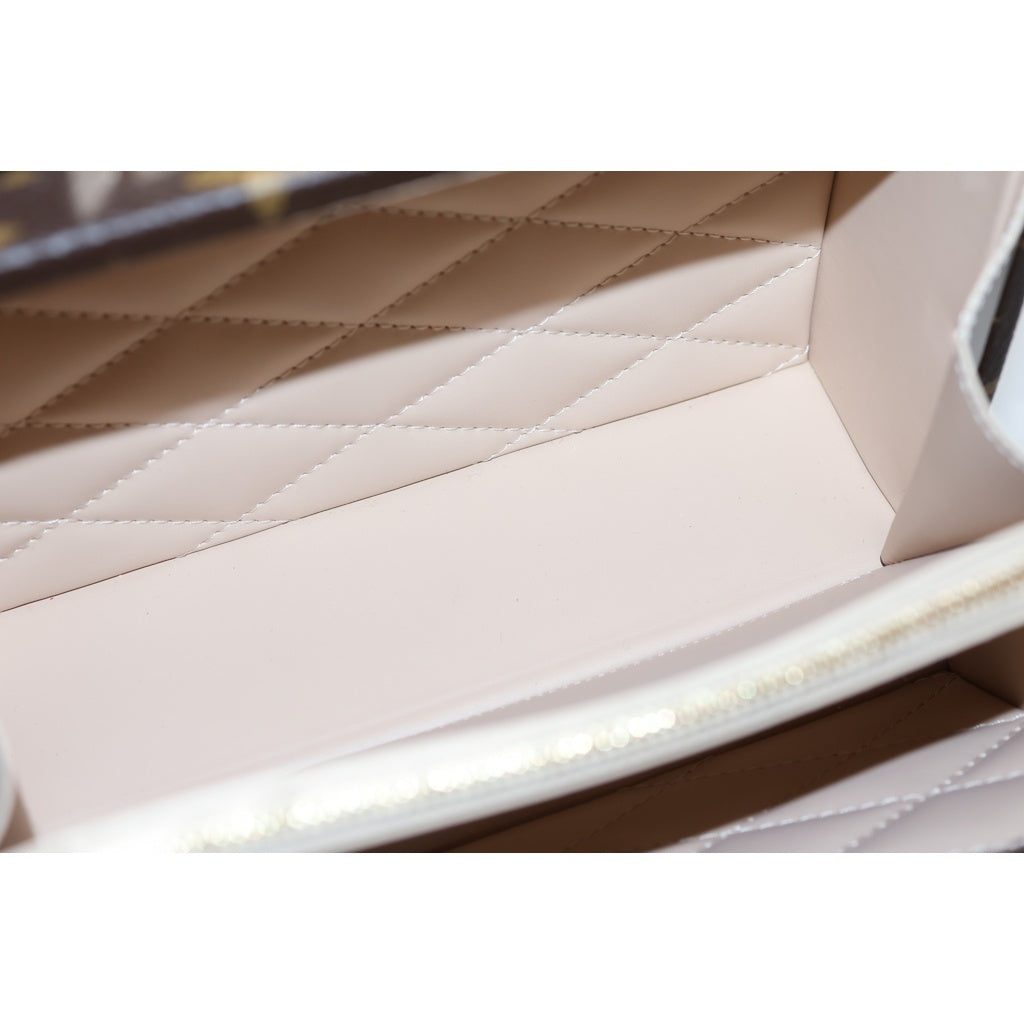 LOUIS VUITTON(ルイヴィトン) モノグラムプティット ヴァリーズ トランク ハンドバッグ 2WAY ショルダーバッグ ブラウン M20468 ※カスタムアート レディース