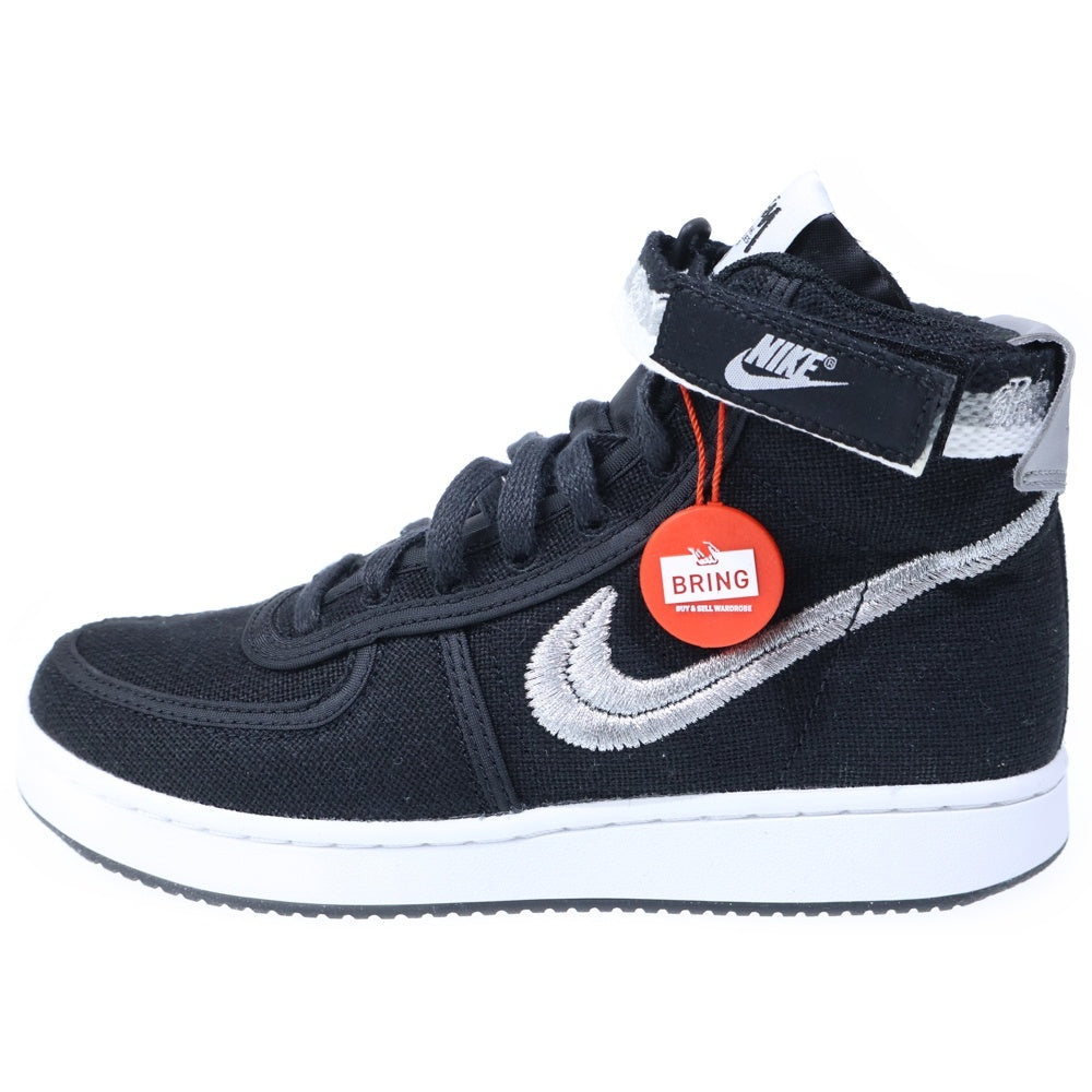 NIKE(ナイキ) ×STUSSY Vandal High Black バンダル ハイカットスニーカー US5/23.5cm ブラック DX5425 001 レディース