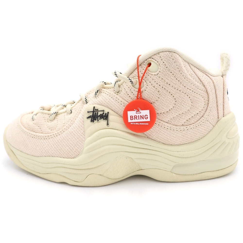 NIKE(ナイキ) ×STUSSY Air Penny 2 Fossil ステューシー エアペニー2 フォッシル ハイカットスニーカー US5.5/24cm アイボリー DQ5674 200 レディース