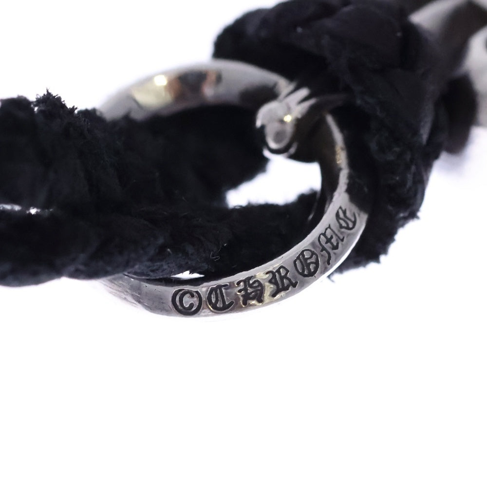 CHROME HEARTS(クロムハーツ) BS FLUER BSフレア ペンダントトップ レザーブレイド ネックレス シルバー/ブラック