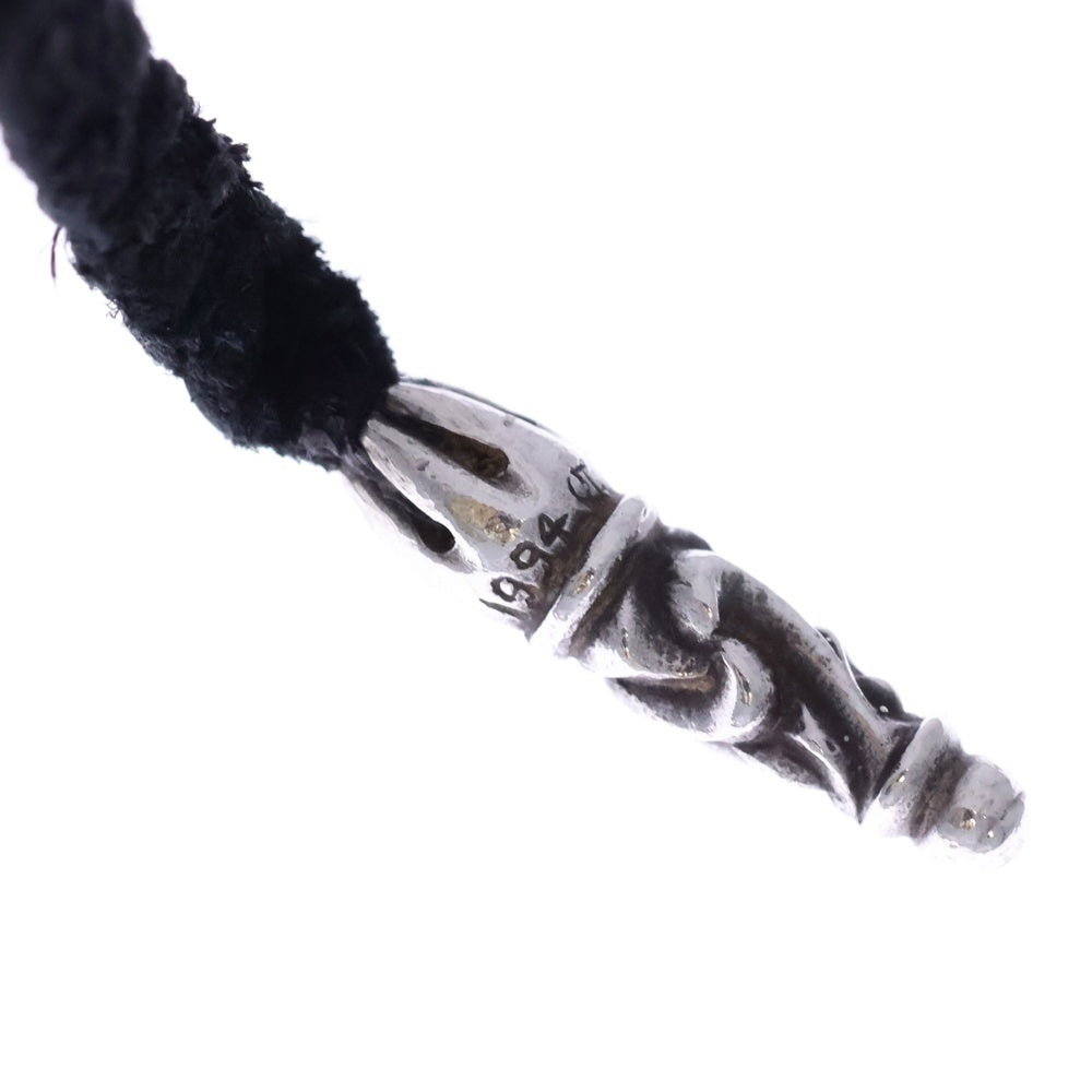 CHROME HEARTS(クロムハーツ) BS FLUER BSフレア ペンダントトップ レザーブレイド ネックレス シルバー/ブラック