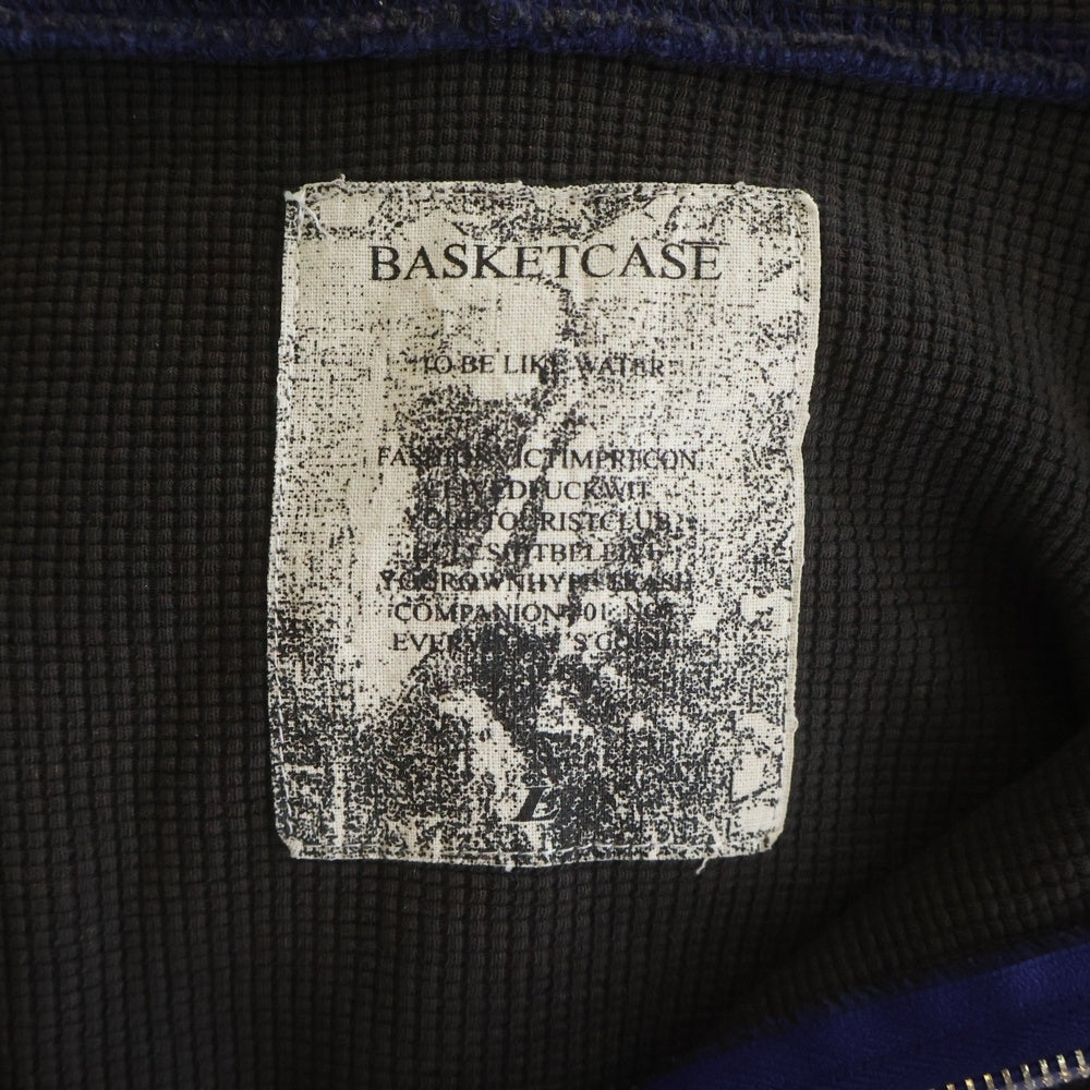 BASKETCASE GALLERY(バスケットケース ギャラリー) 26SS SIREN THERWNAL LINED ZIP UP ジップアップフーディー パープル