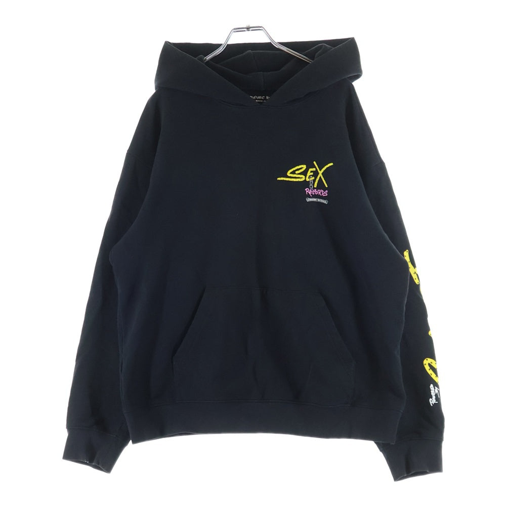 CHROME HEARTS(クロムハーツ) MATTY BOY SEX RECORDS SWTSHRT マッティボーイ セックスレコード プルオーバースウェットパーカー フーディー ブラック