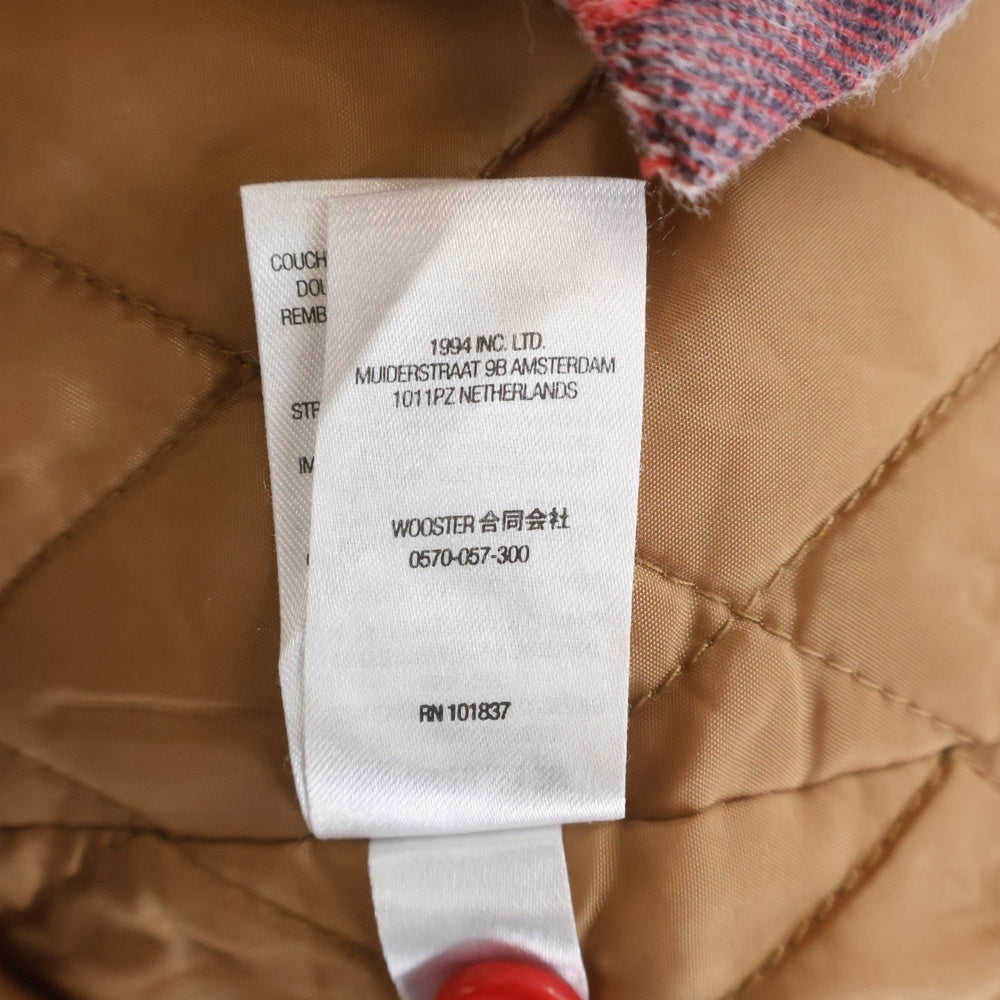 SUPREME(シュプリーム) 21AW FAUX FUR COLLAR FLANNNEL SHIRT キルティングフランネル長袖シャツ レッド