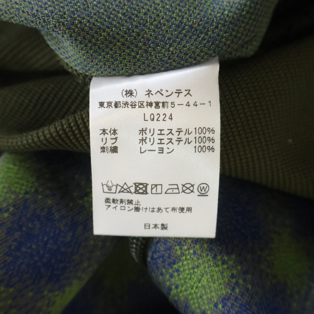 Needles(ニードルス) 22AW Track Jacket-Poly Jq ロゴ刺繍 トラックジャケット グリーン LQ224