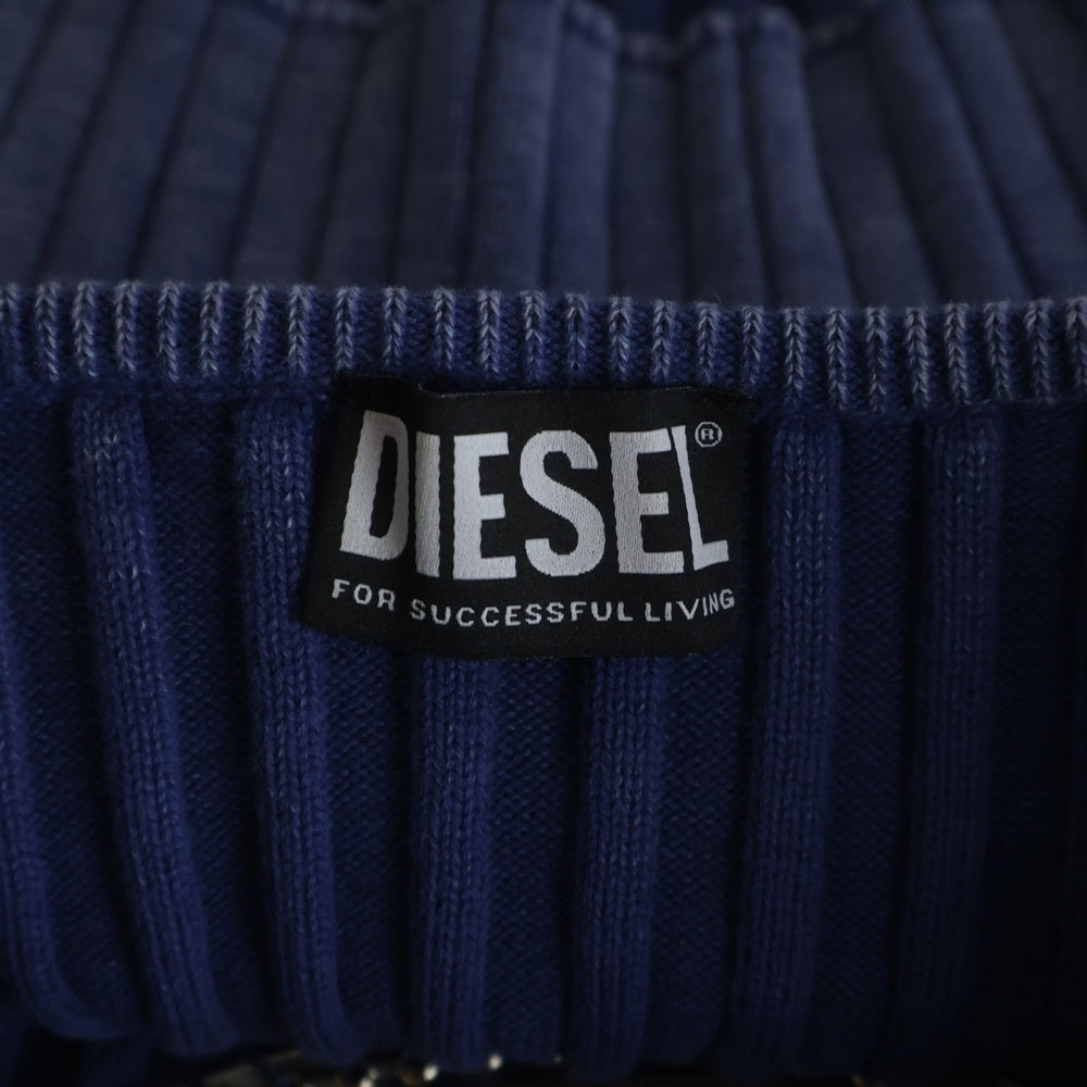 DIESEL(ディーゼル) M-Clarksville-Lurex ロゴニット リブ チューブトップ 金具 インディゴ A11567 0GFAC レディース