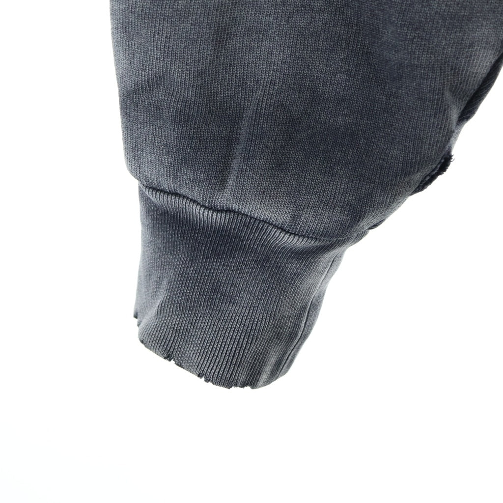 BALENCIAGA(バレンシアガ) 18SS Oversized Zip Hoodie 562488 farfetch限定 ダメージ加工 オーバーサイズ ジップアップパーカー フーディ ブラック
