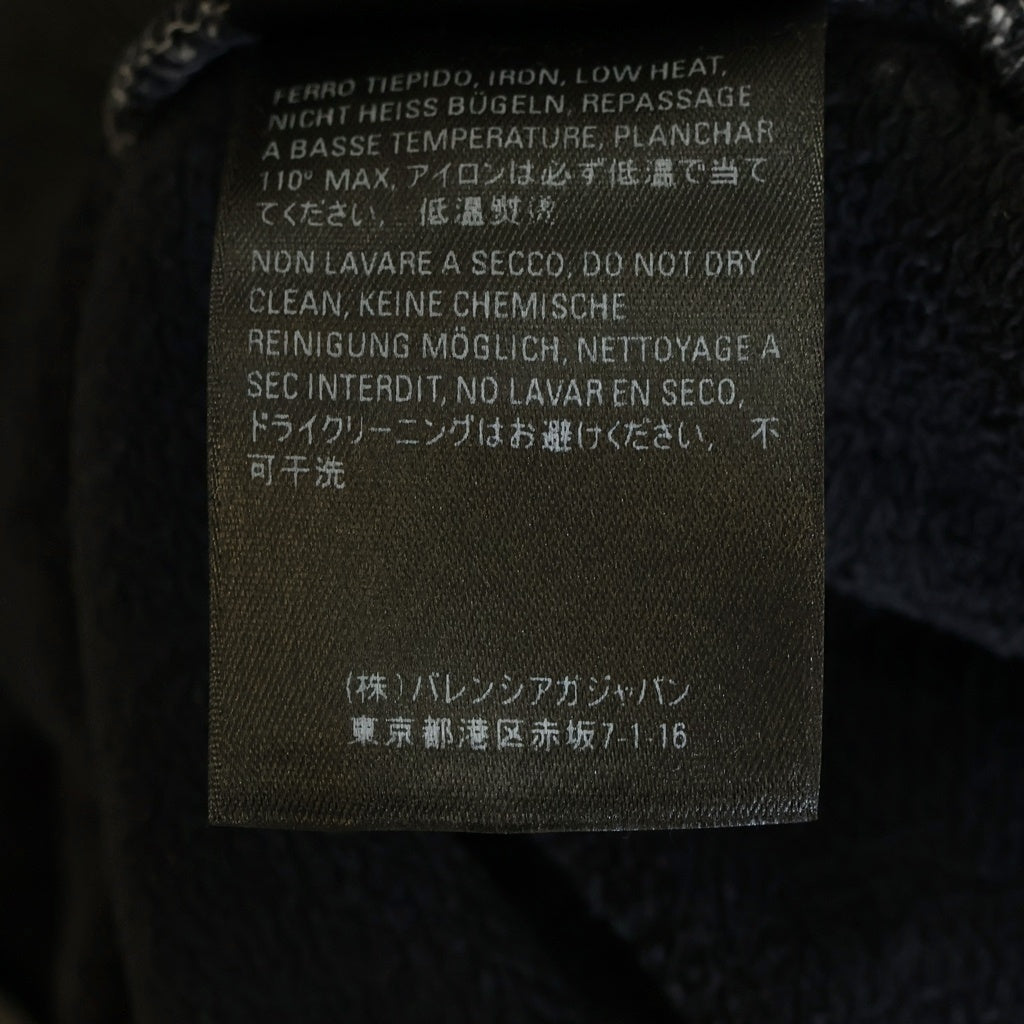 BALENCIAGA(バレンシアガ) 18SS Oversized Zip Hoodie 562488 farfetch限定 ダメージ加工 オーバーサイズ ジップアップパーカー フーディ ブラック