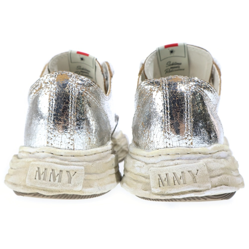 MIHARA YASUHIRO(ミハラヤスヒロ) PETERSON 23 OG Sole Cracking LT Low-top Sneaker ピーターソン23 クラックレザー ローカット シルバー/ホワイト A12FW708