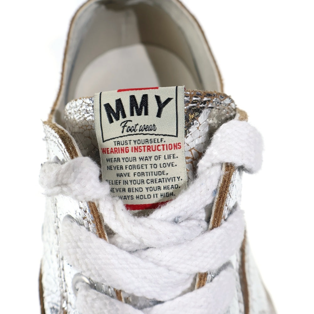 MIHARA YASUHIRO(ミハラヤスヒロ) PETERSON 23 OG Sole Cracking LT Low-top Sneaker ピーターソン23 クラックレザー ローカット シルバー/ホワイト A12FW708