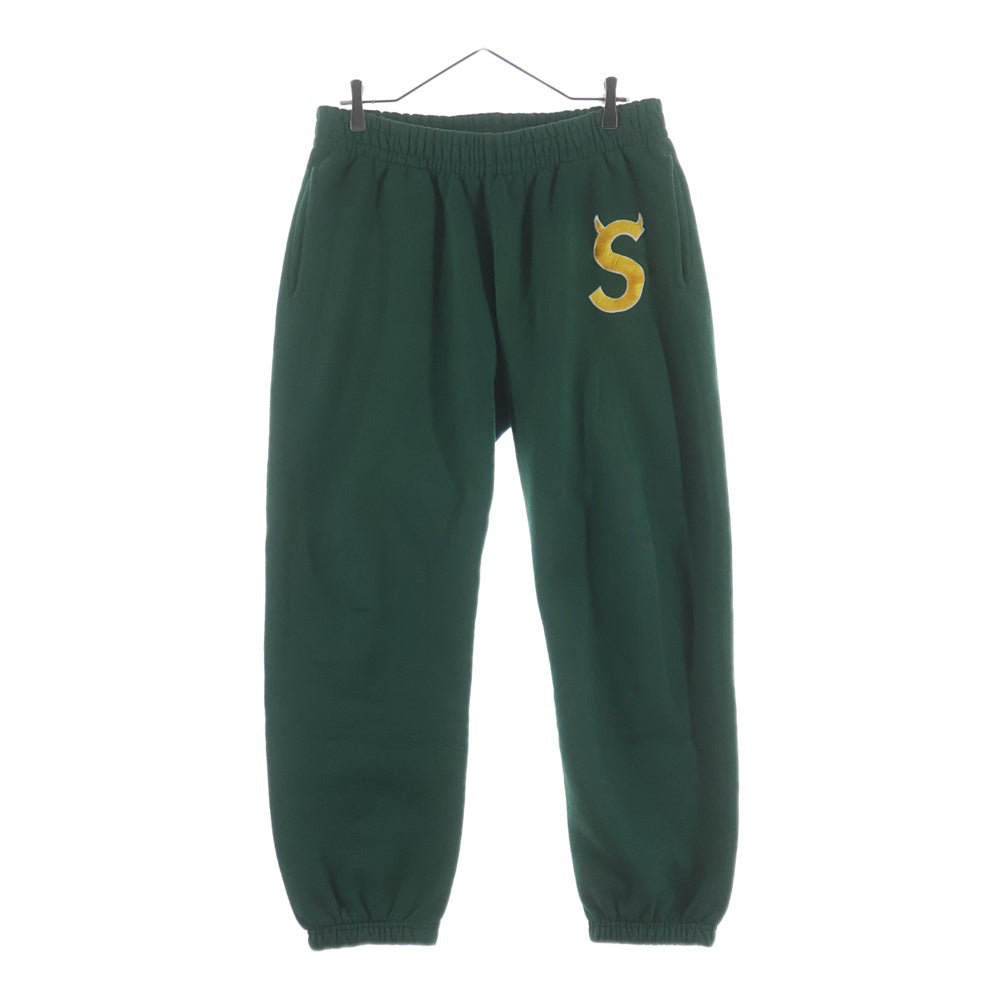 SUPREME(シュプリーム) 22AW S Logo Sweat Pants エンブロイダリーロゴ スウェットパンツ グリーン