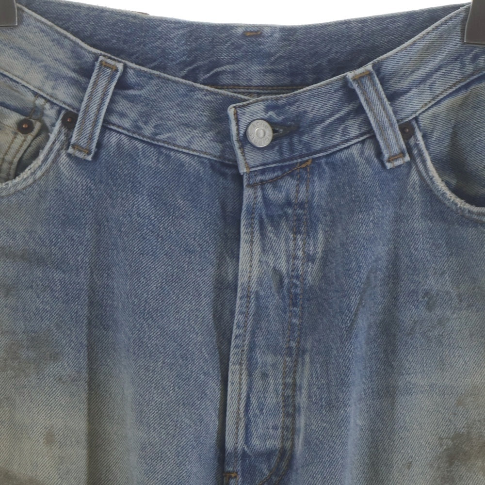 Acne Studios(アクネ ストゥディオズ) SUPER BAGGY FIT JEANSダメージ加工 ワイドバギーデニムパンツ インディゴ C00054