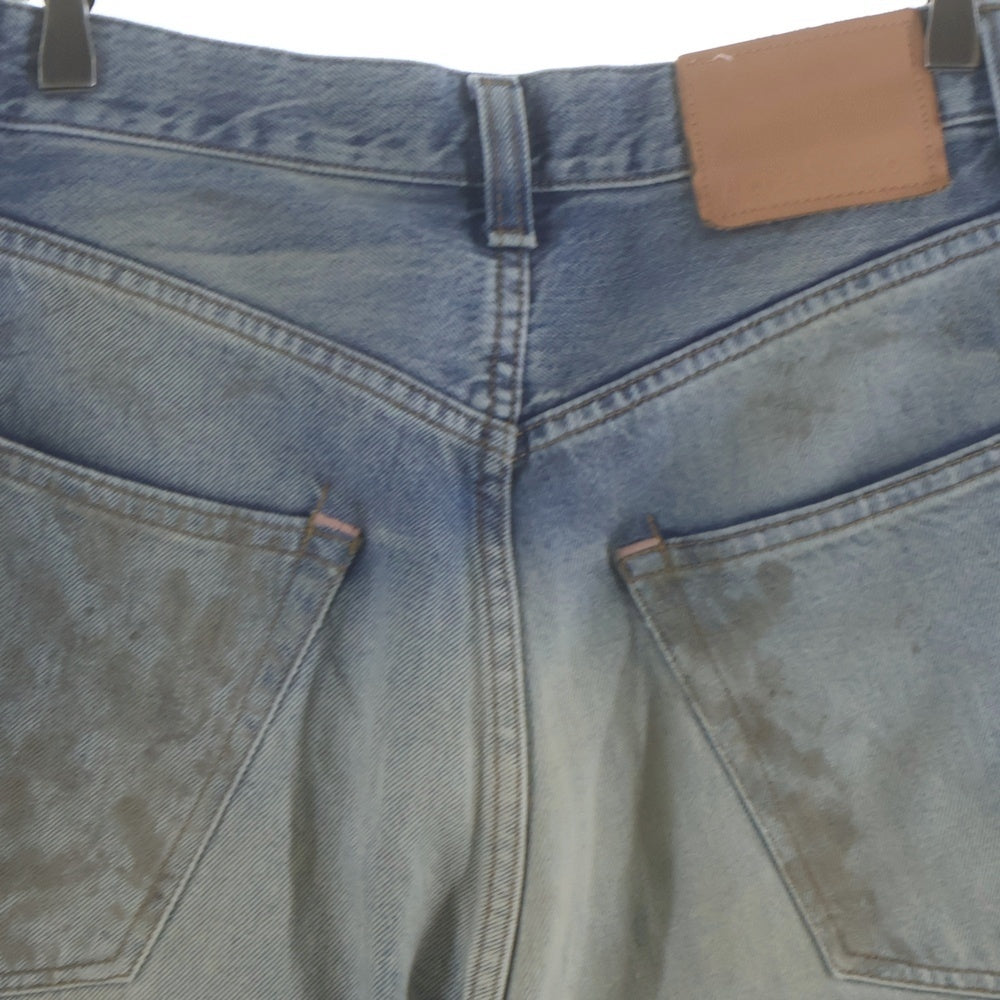 Acne Studios(アクネ ストゥディオズ) SUPER BAGGY FIT JEANSダメージ加工 ワイドバギーデニムパンツ インディゴ C00054