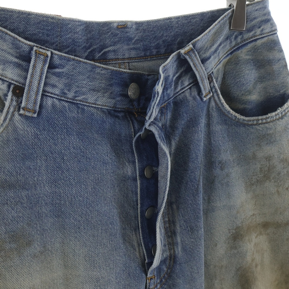Acne Studios(アクネ ストゥディオズ) SUPER BAGGY FIT JEANSダメージ加工 ワイドバギーデニムパンツ インディゴ C00054