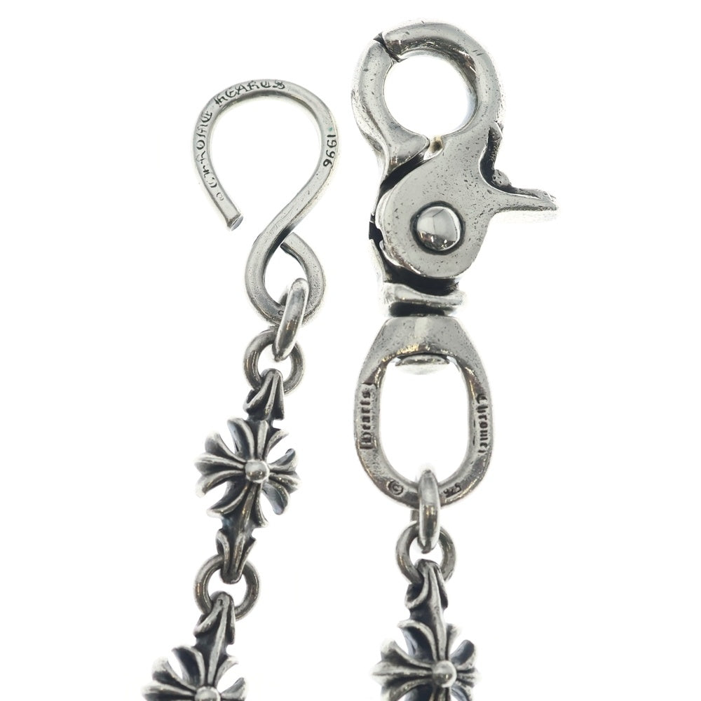 CHROME HEARTS(クロムハーツ) 4C CROSS SHORT-S 1クリップカットアウトCHプラス ウォレットチェーン シルバー