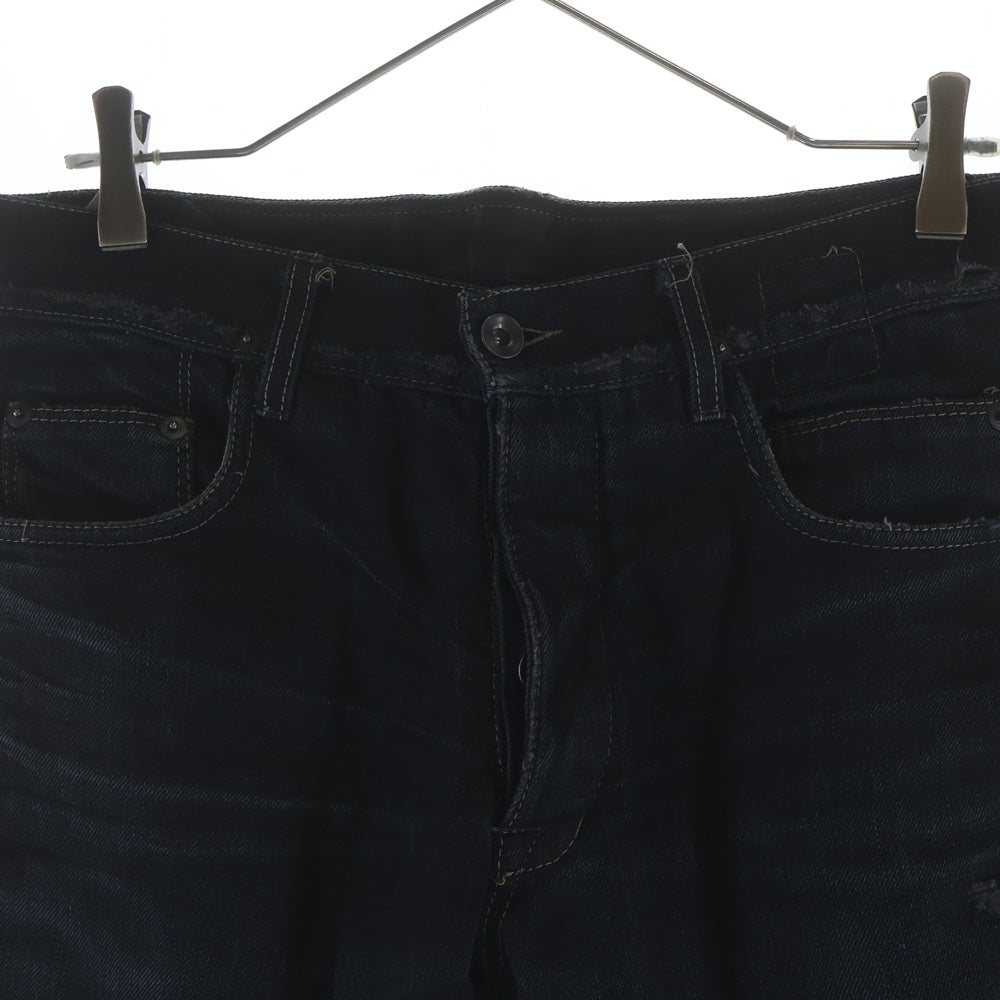 Rick Owens DRKSHDW(リックオウエンス ダークシャドウ) 07AW Olmar and Mirta Dust Denim Jeans デトロイトカット ブーツカット デニムパンツ ブラック DU 7353