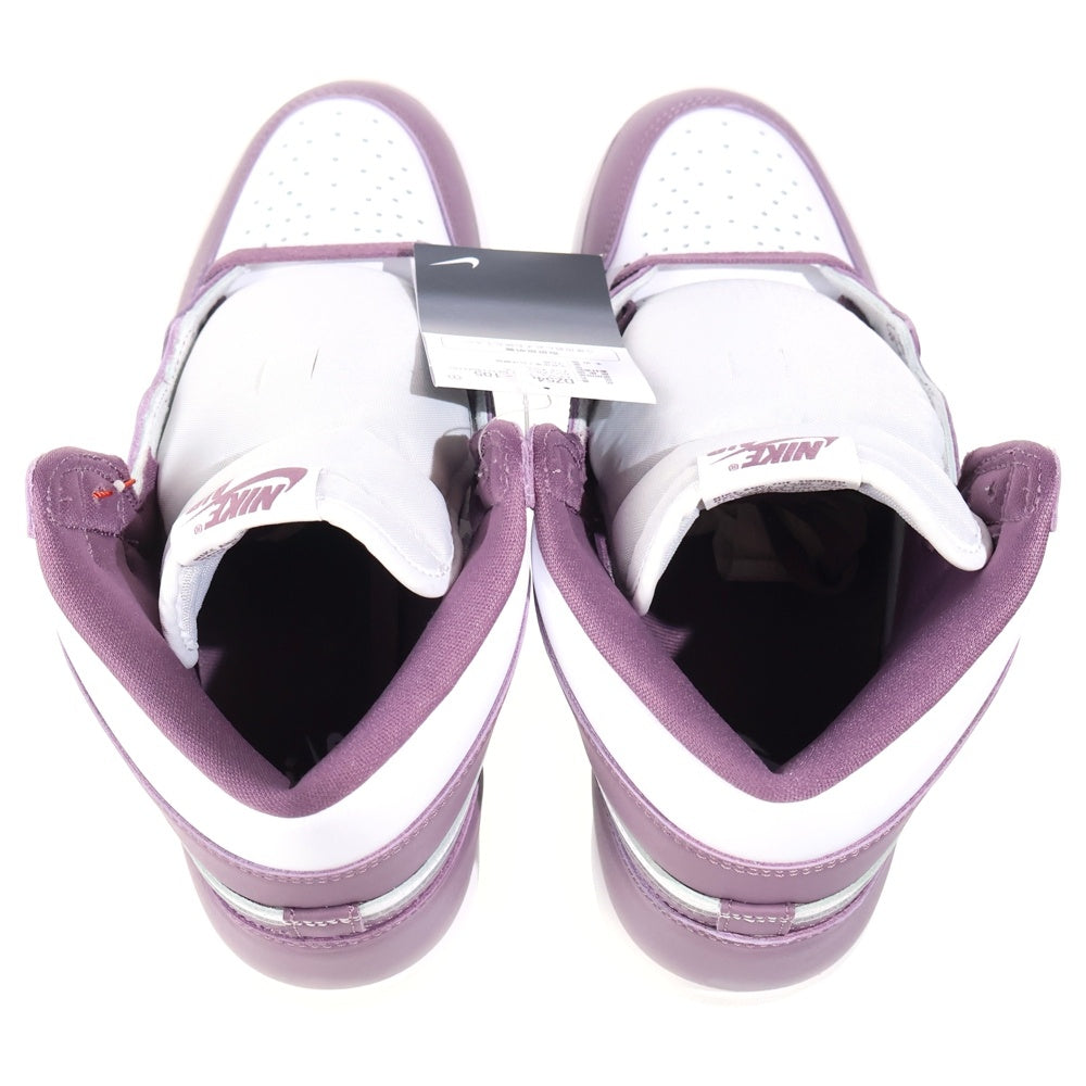 NIKE(ナイキ) AIR JORDAN 1 RETRO HIGH OG MAUVE エアジョーダン 1 レトロ モーブ ハイカットスニーカー ホワイト/ピンク US10.5/28.5cm DZ5485-105