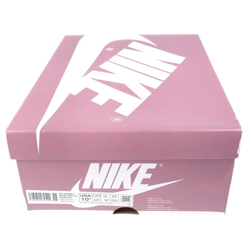 NIKE(ナイキ) AIR JORDAN 1 RETRO HIGH OG MAUVE エアジョーダン 1 レトロ モーブ ハイカットスニーカー ホワイト/ピンク US10.5/28.5cm DZ5485-105