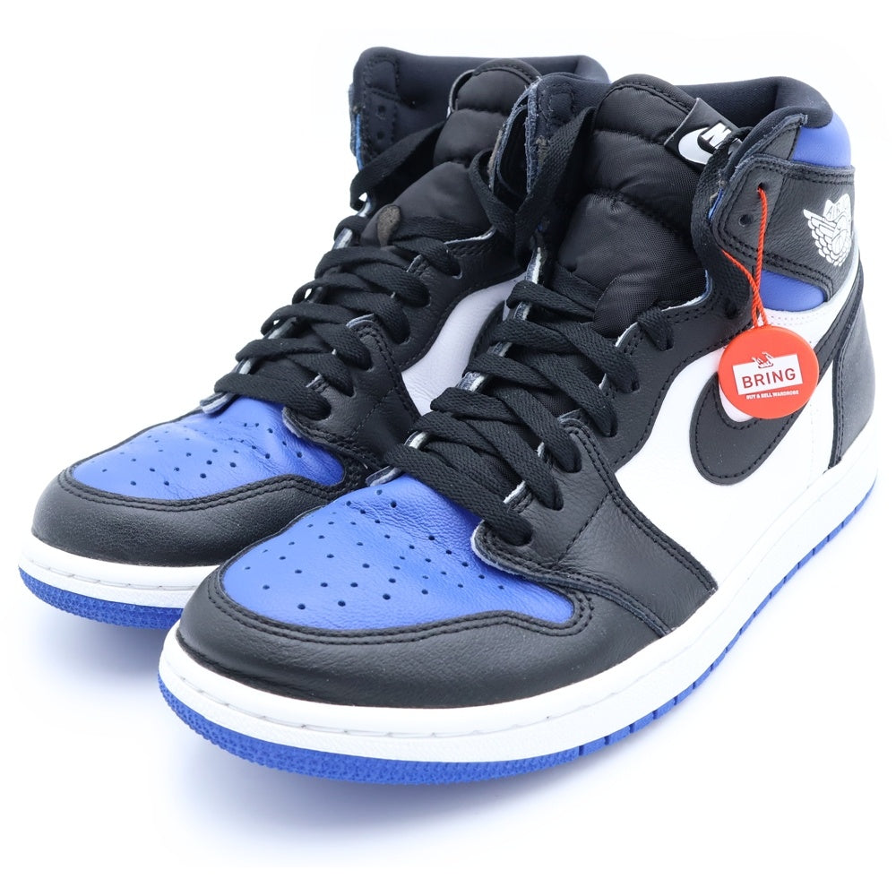 NIKE(ナイキ) AIR JORDAN 1 RETRO HIGH OG ROYAL TOE エアジョーダン1 レトロ ハイ OG ロイヤルトゥ (2020) スニーカーブラック/ブルー US9/27cm 555088-041