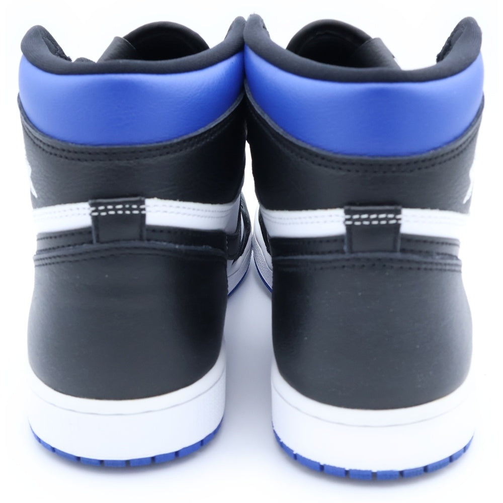 NIKE(ナイキ) AIR JORDAN 1 RETRO HIGH OG ROYAL TOE エアジョーダン1 レトロ ハイ OG ロイヤルトゥ (2020) スニーカーブラック/ブルー US9/27cm 555088-041