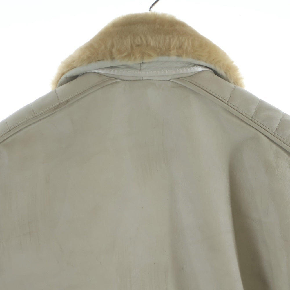 SCHOTT(ショット) USED加工 ダブルライダースジャケット ホワイト 3101020