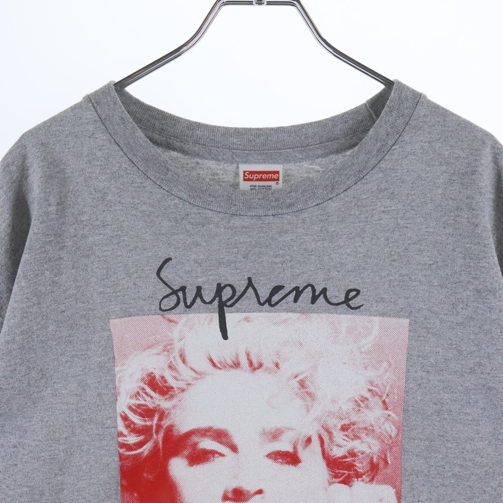 SUPREME(シュプリーム) 17AW MADONNA TEE マドンナプリント クルーネック 半袖Tシャツカットソー グレー