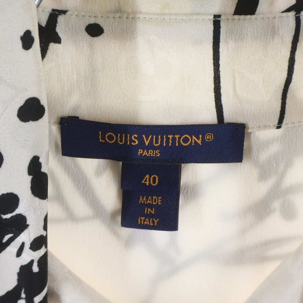 LOUIS VUITTON(ルイヴィトン) 25SS ツリーシルクテーラード長袖シャツ ホワイト RW251WB WFI FSTO64