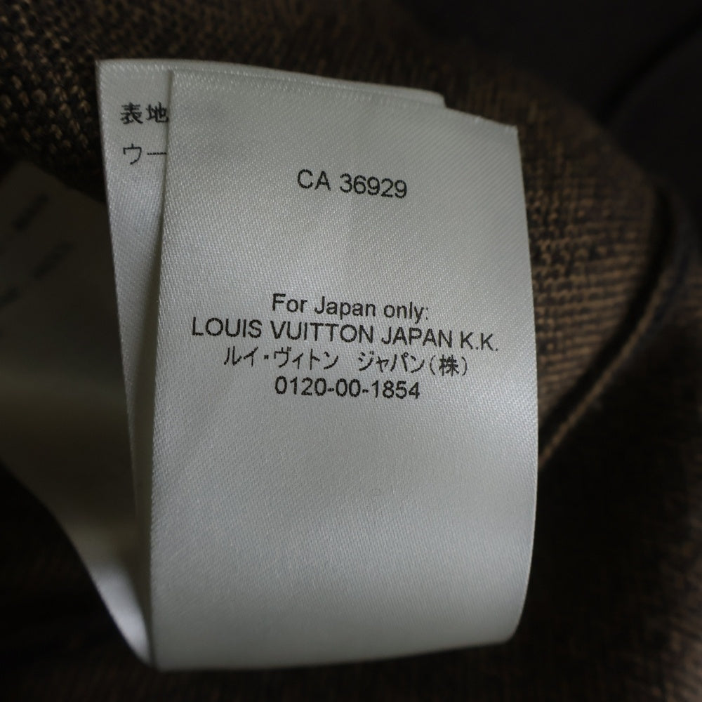 LOUIS VUITTON(ルイヴィトン) 23AW モノグラムエンブロイダード クルーネック長袖ウールニットセーター ブラウン RM232 ZLL HPN95W