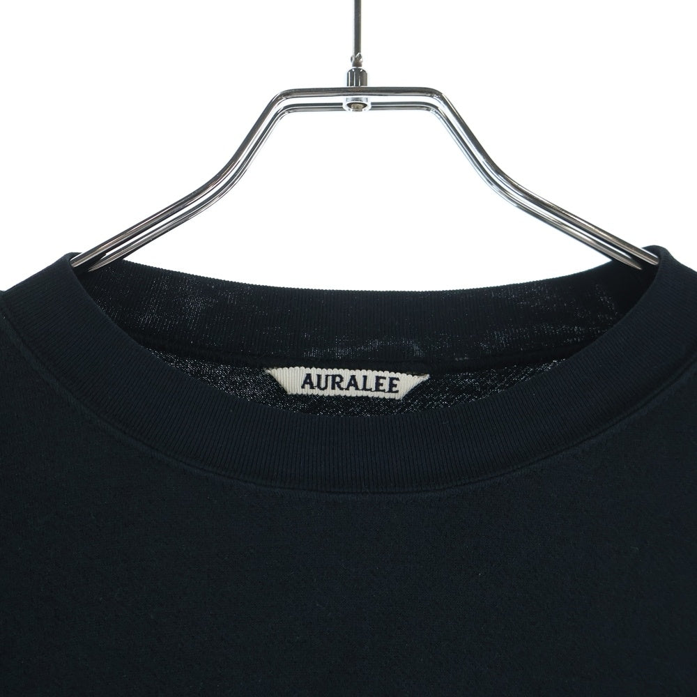 AURALEE(オーラリー) 26SS HIGH TWIST LIGHT SWEAT ハイツイスト ライト クルーネックスウェットトレーナー ブラック A26SP02MU