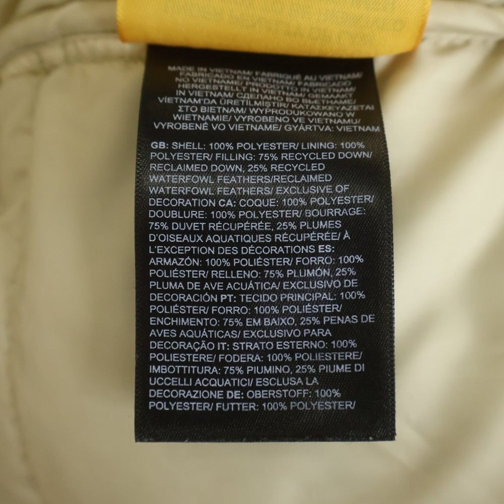 THE NORTH FACE(ザノースフェイス) SHERPA NUPTSE JACKET NF0A5A84 シェルパ ヌプシ エンブロイダリーデザイン ジップアップ ボア ダウンジャケット ベージュ