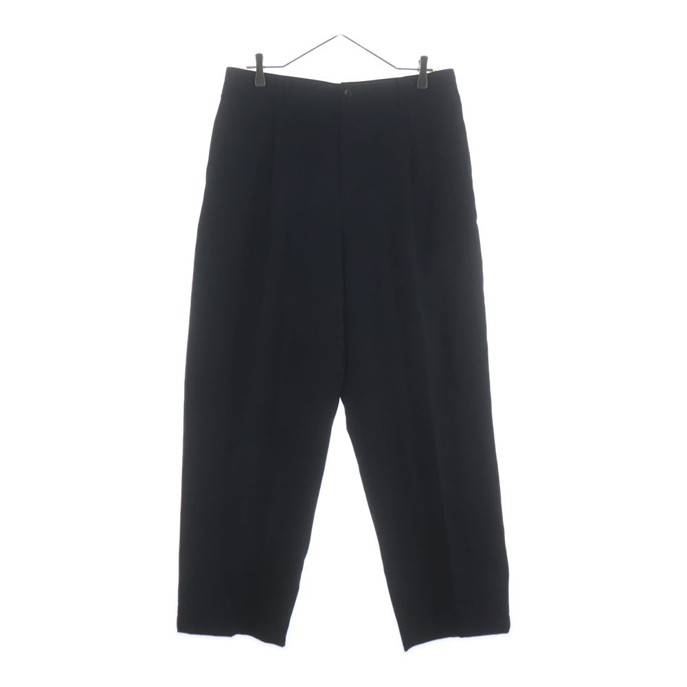 Graphpaper(グラフペーパー) Scale Off Wool Tapered Trousers スケールオフウール テーパード トラウザーパンツ ブラック GM241-40170B