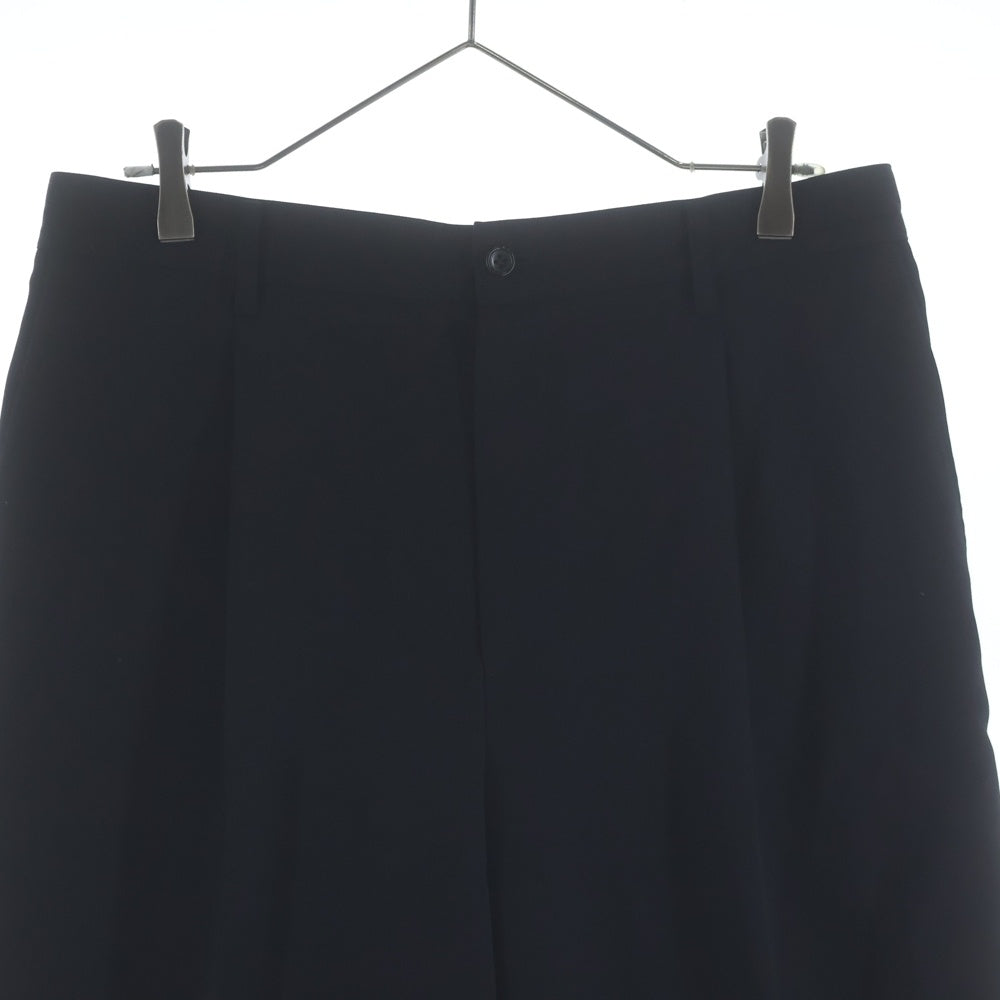 Graphpaper(グラフペーパー) Scale Off Wool Tapered Trousers スケールオフウール テーパード トラウザーパンツ ブラック GM241-40170B