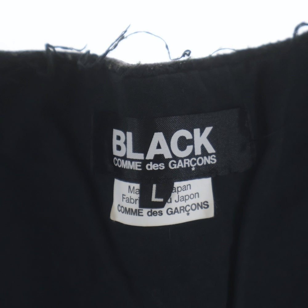 BLACK COMME des GARCONS(ブラックコムデギャルソン) 2018AD レザーハーネス ベスト ブラック 1C-V005