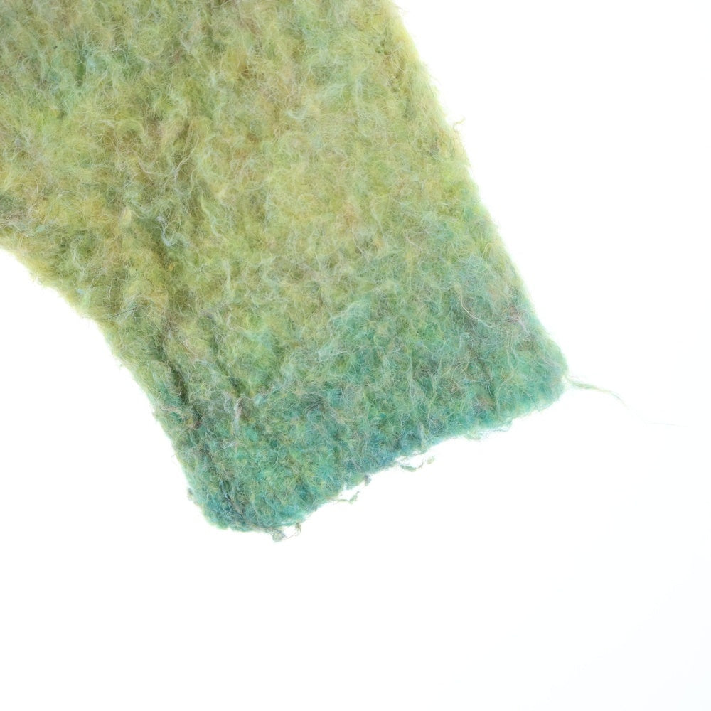 KAMIYA(カミヤ) Dyeing Knit Pullover ダイイング ニット ショルダーボタン クルーネックニットセーター グリーン G13PO049
