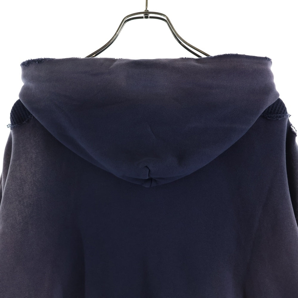 SAINT MICHAEL(セントマイケル) DOUBLE FACE ZIP UP SWEAT HOODIE ダブルフェイス スウェットジップアップフーディー パープル SM-HR8-0000-054