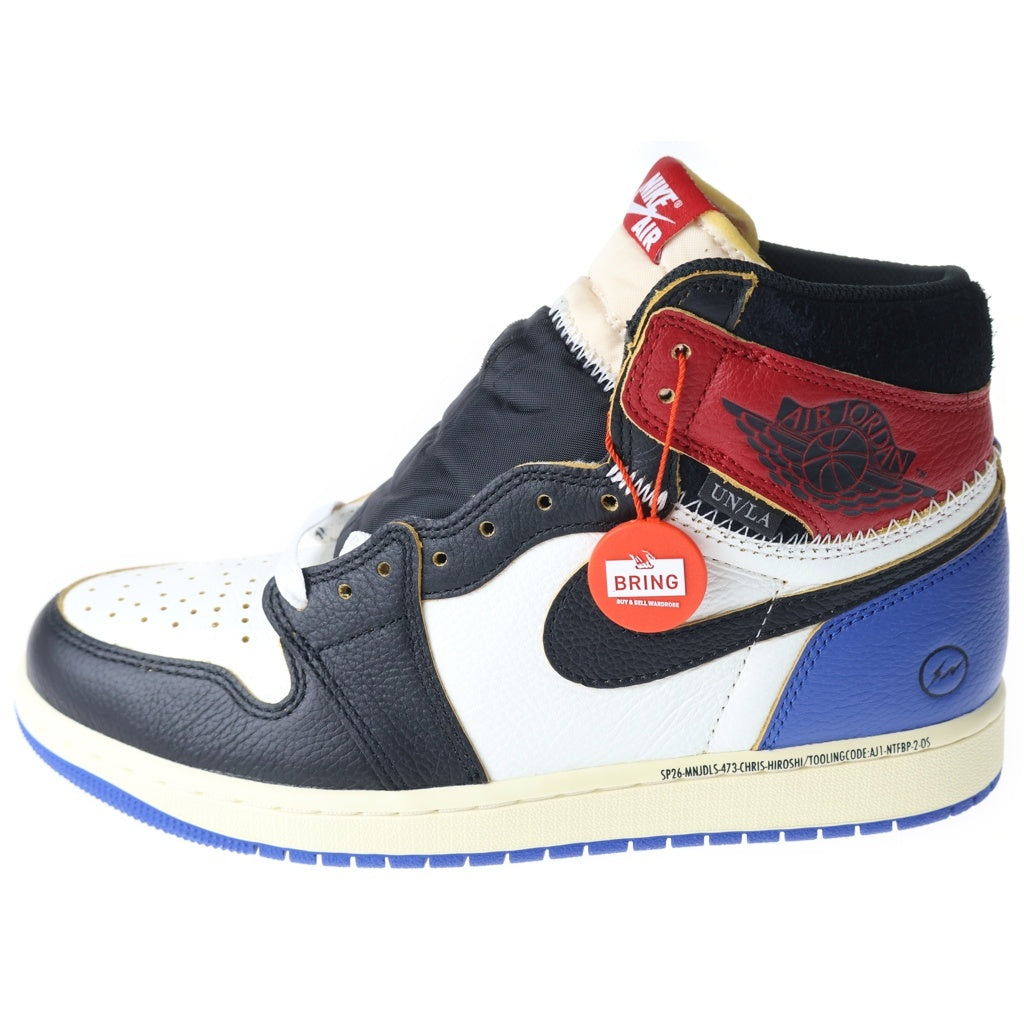 NIKE(ナイキ) FRAGMENT DESIGN × UNION × AIR JORDAN 1 HIGH OG フラグメントデザイン ユニオン エアージョーダン ワン ハイカットスニーカー US9/27cm IO7847-002