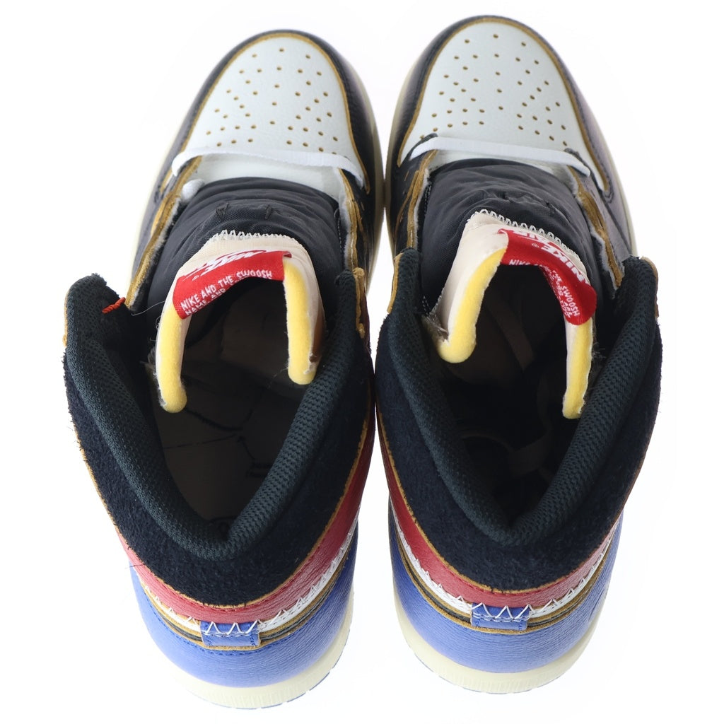 NIKE(ナイキ) FRAGMENT DESIGN × UNION × AIR JORDAN 1 HIGH OG フラグメントデザイン ユニオン エアージョーダン ワン ハイカットスニーカー US9/27cm IO7847-002