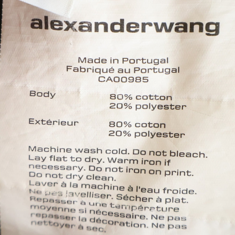 ALEXANDER WANG(アレキサンダーワン) ESSENTIAL TERRY CLASSIC SWEATPANT ロゴ スウェットパンツ ブラック 4CC3244399