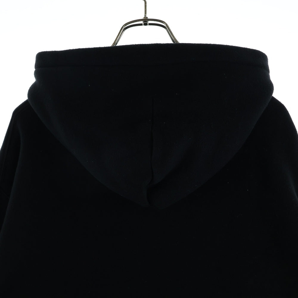 ALEXANDER WANG(アレキサンダーワン) PUFF LOGO ZIP UP HOODIE ロゴジップアップフーディー ブラック