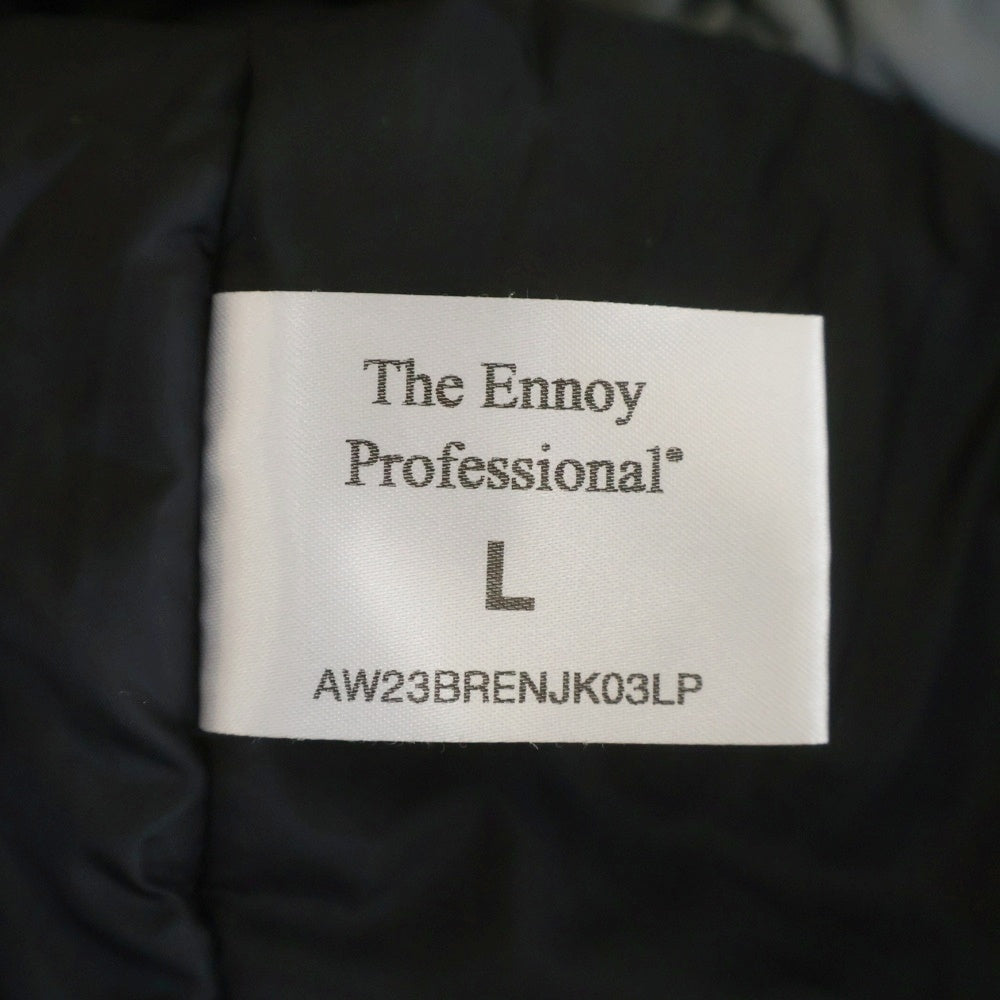 The Ennoy Professional(エンノイプロフェッショナル) 23AW Nylon Padded Jaketナイロンパデッドジップアップジャケット グレー AW23BRENJK03LP